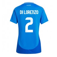 Camisa de Futebol Itália Giovanni Di Lorenzo #2 Equipamento Principal Mulheres Europeu 2024 Manga Curta